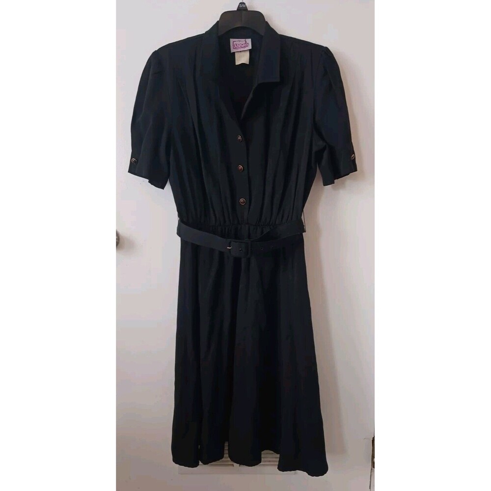 Elegant Black Midi Dress